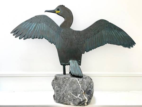 - a , wood Sculpture by John Comley, measuring 54 x 72 cm (H x W) £375